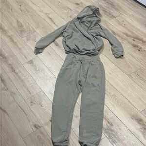 Women's Olive Green Jogger one piece